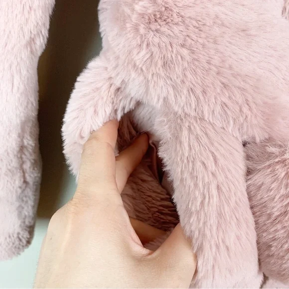 STAND STUDIO Fausta Jacket Faux Fur Colorblock Double Breasted Waist Tie M - Picture 8 of 16